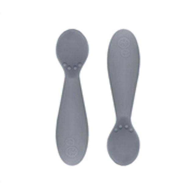 Ezpz Tiny Spoon Silikon 2-Pack Grå