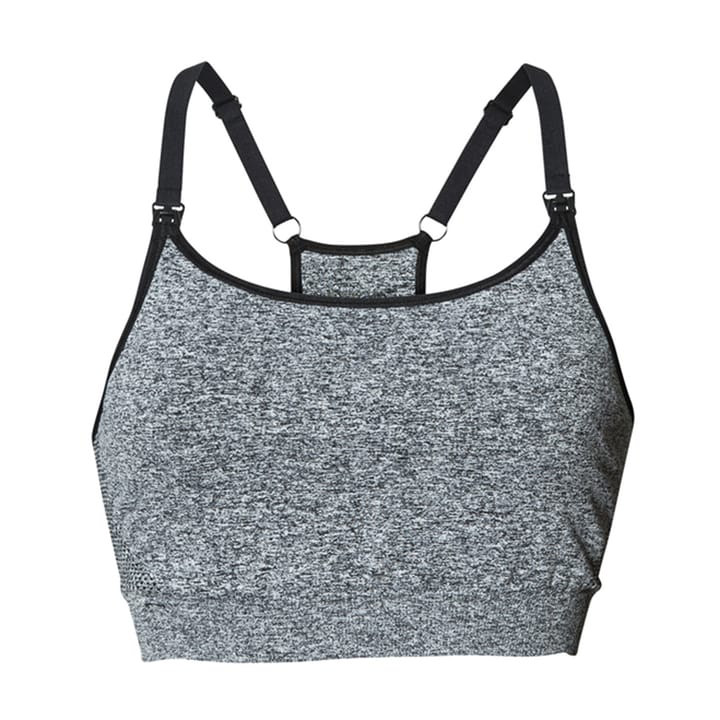 Ff Soft Sportbh Dark Grey Melange Boob