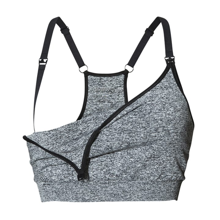 Ff Soft Sportbh Dark Grey Melange Boob