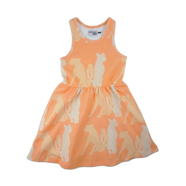Dress Cheetah Silouette Peach Cobbler Filemon Kid