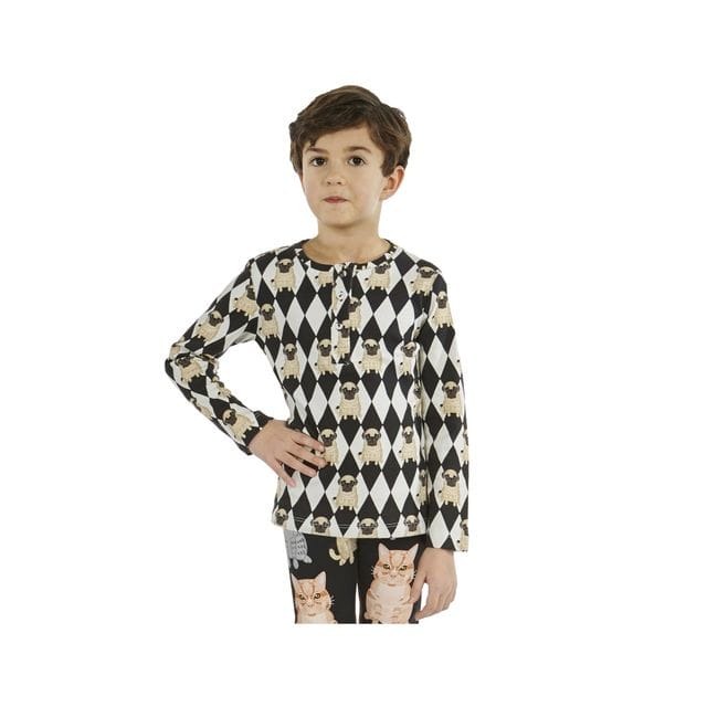Longsleeve Tee Pug Diamond Filemon Kid