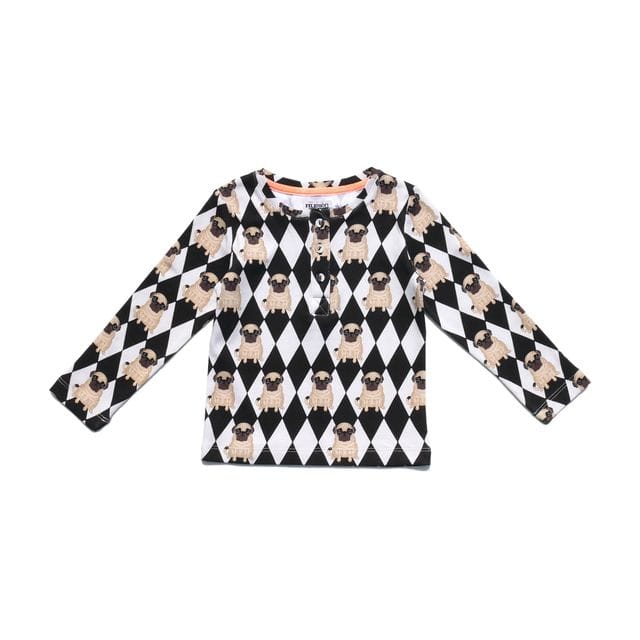 Longsleeve Tee Pug Diamond Filemon Kid