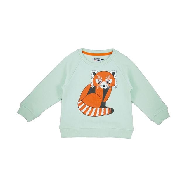 Sweatshirt Red Panda Dusty Aqua Filemon Kid
