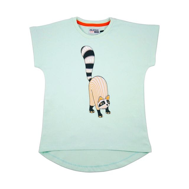T-Shirt Oaxacan Dusty Aqua Filemon Kid