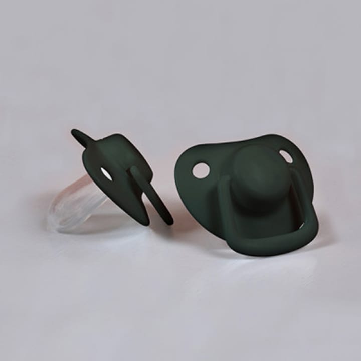 2-pack Nappar i Silikon 0-6mån - Dark green Filibabba
