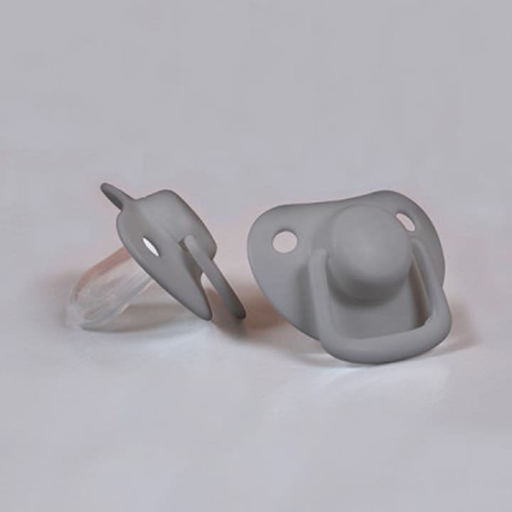 2-pack Nappar i Silikon 0-6mån - Dark Grey Filibabba