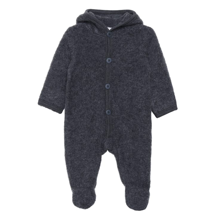 Hush Babyoverall Ull Dark Grey Melange Fixoni