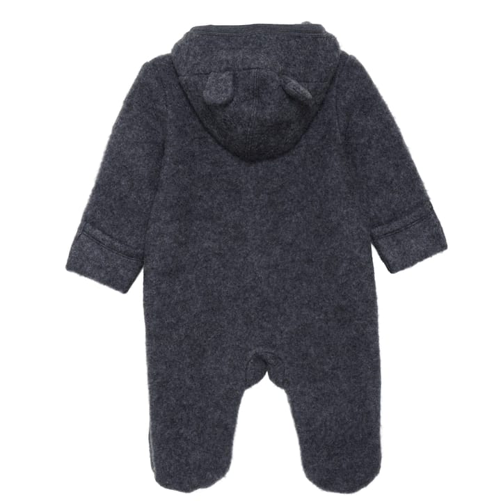 Hush Babyoverall Ull Dark Grey Melange Fixoni