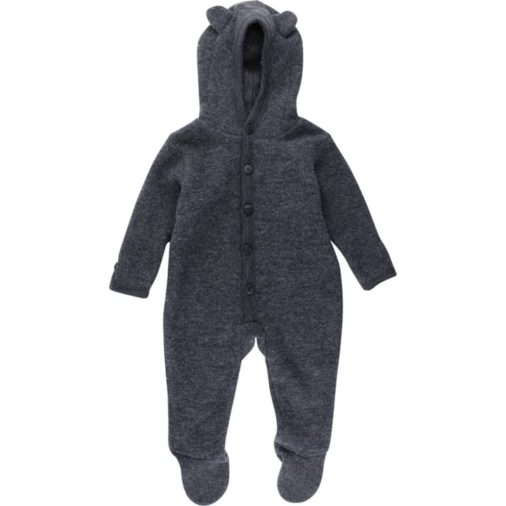 Hush Babyoverall Ull Dark Grey Melange Fixoni