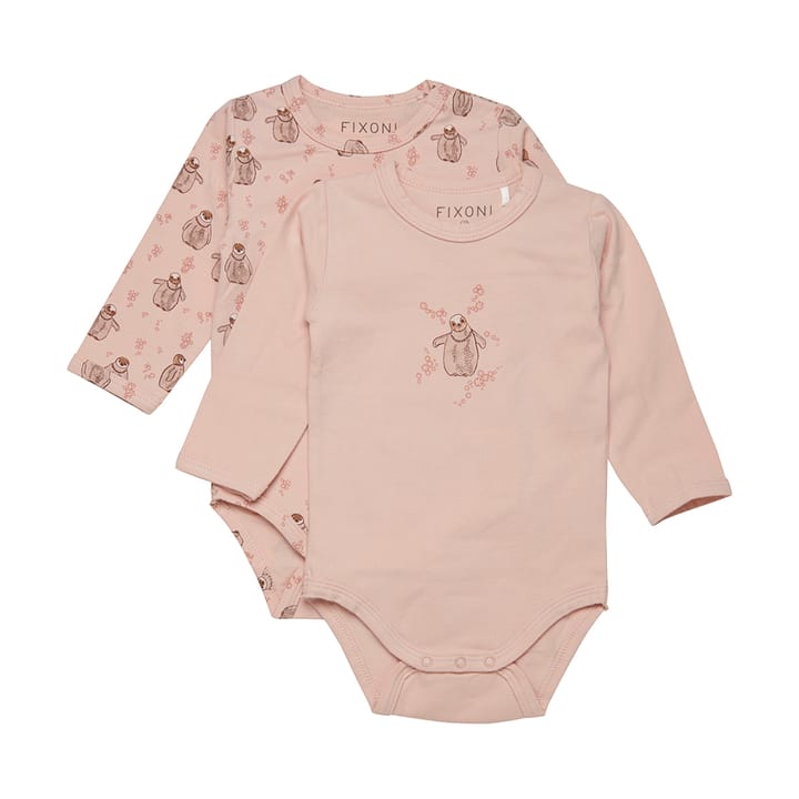 Långärmad Body 2-Pack - Cameo Rose Fixoni