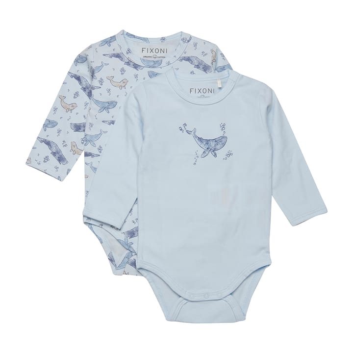 Långärmad Body 2-Pack - Ballad Blue Fixoni