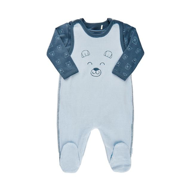 Långärmad Romper Light Blue Fixoni