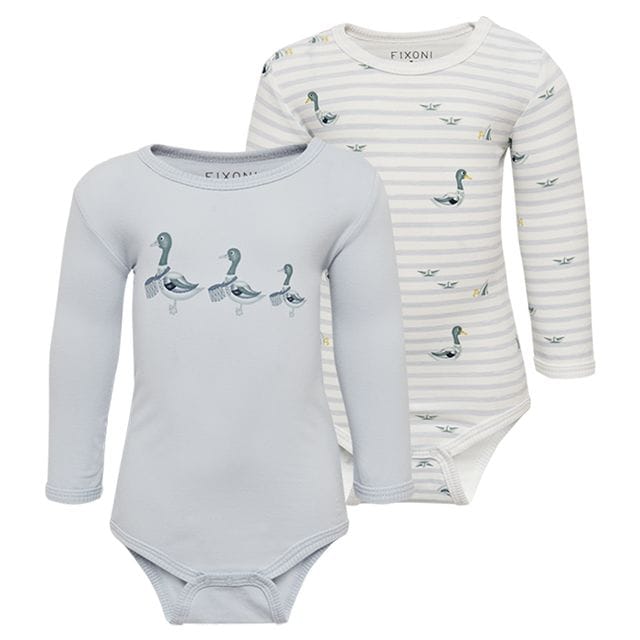 LS Body Oekotex Baby Blue 2-pack Fixoni