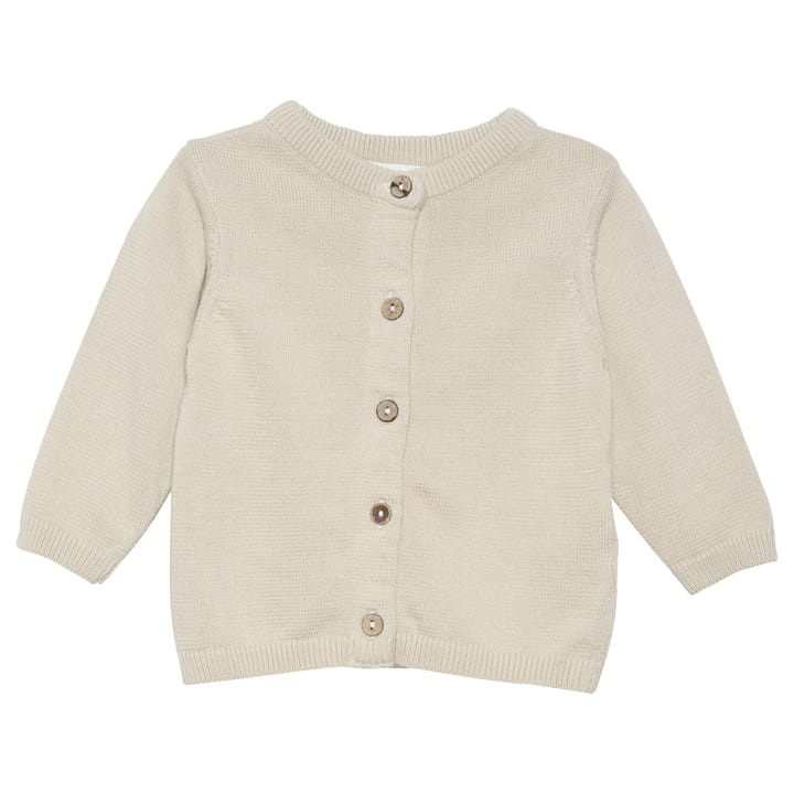 Stickad Cardigan Oatmeal Fixoni