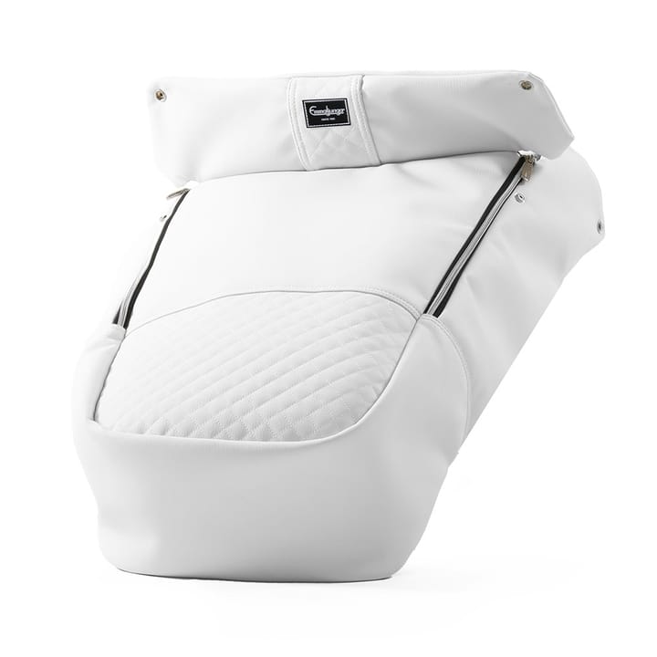 Fotsack De Luxe - Polar White Leatherette Emmaljunga