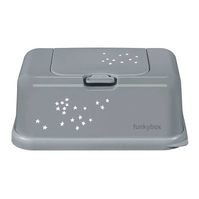 Förvaringslåda Våtservetter - Grey Little Stars Funkybox