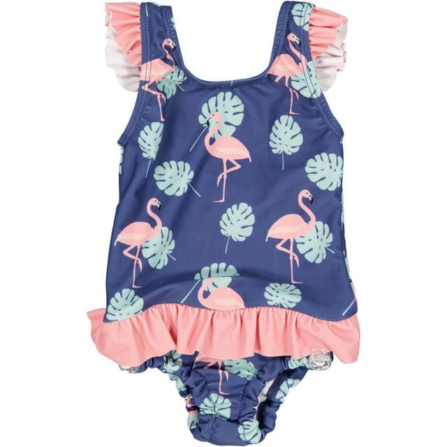 Baby Badräkt Flamingo Blå Geggamoja