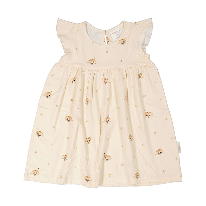 Klänning Med Volang Long Ear - Beige Geggamoja