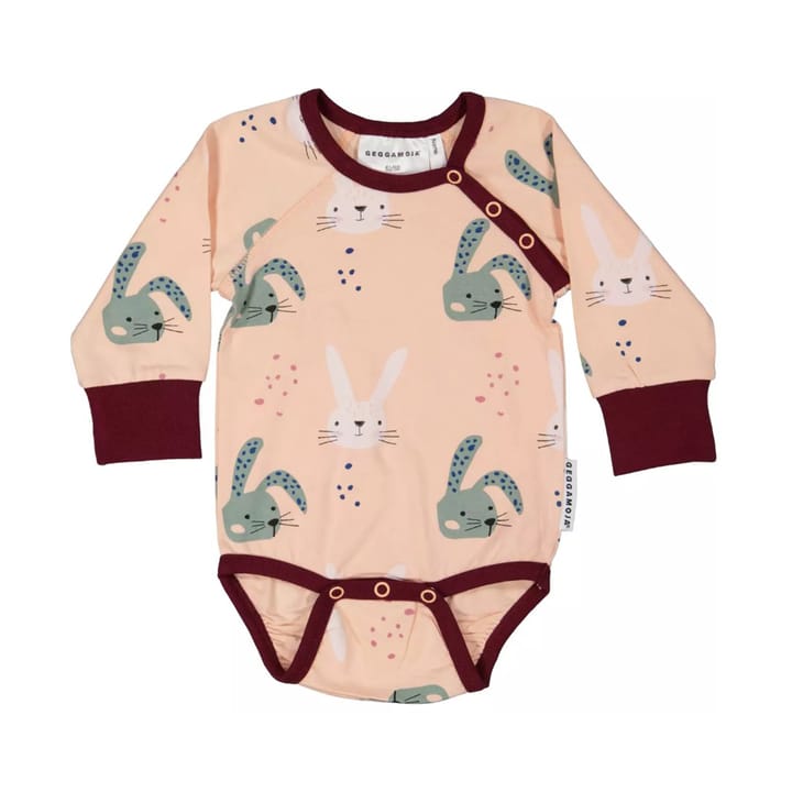 Långärmad Body Bambu - Kanin Rosa Geggamoja