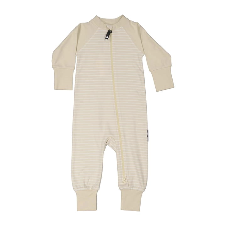 Pyjamas Bomull - Beige/vit Geggamoja