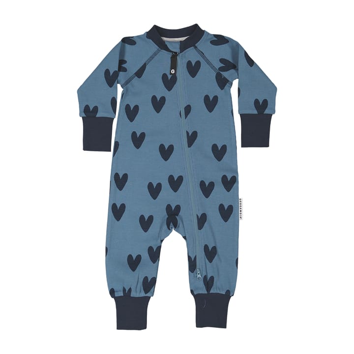 Pyjamas Bomullsribb - Blå hjärta