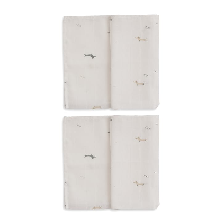 Muslinfilt 2-pack - Little Dogs Gloop