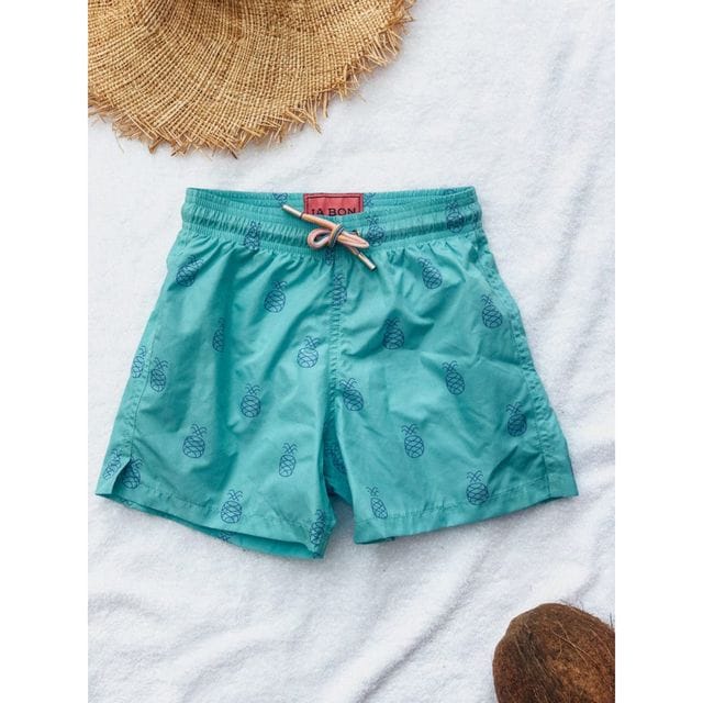 The Nate Swim Shorts Mint Pineapple IA BON