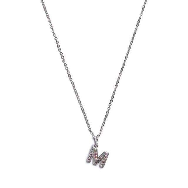 Silverhalsband 40 cm Bokstav IA BON