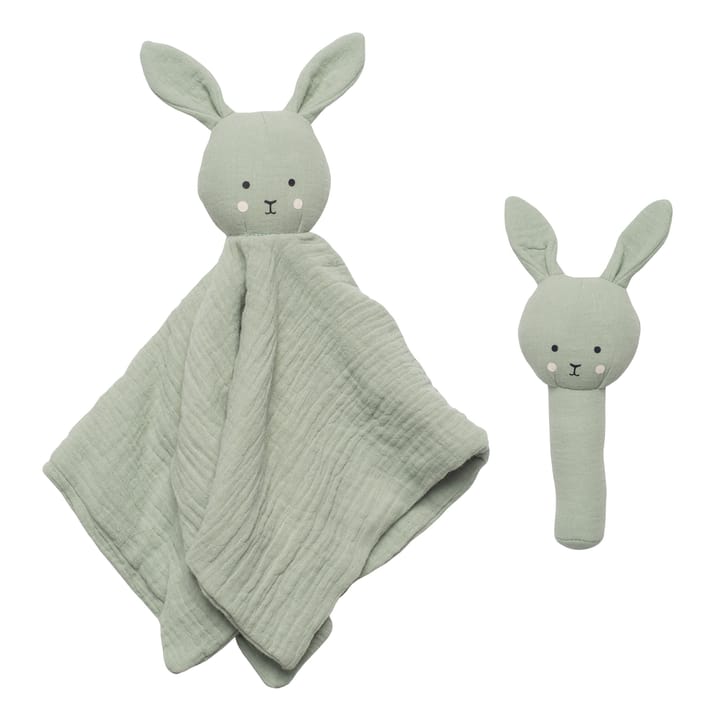 Babypresent Bunny skallra - Grön Jabadabado