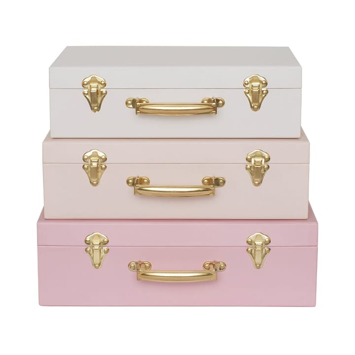 Koffert 3-pack - Rosa Jabadabado