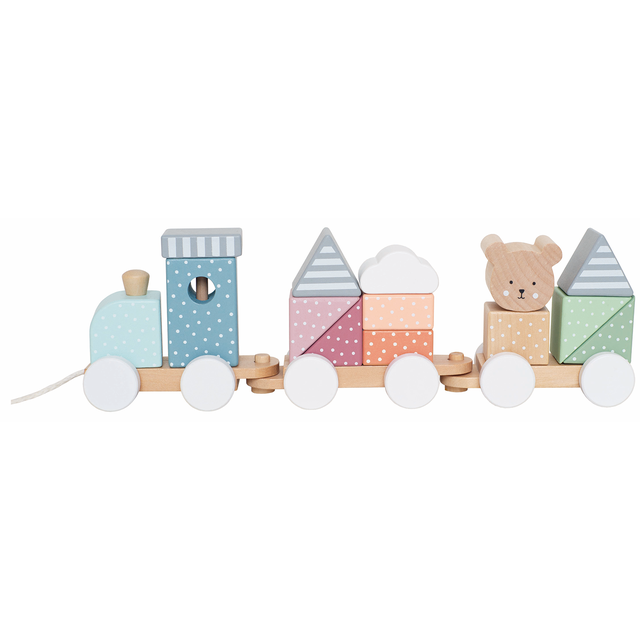Product Image for Jabadabado  Tåg med klossar Teddy - BabyWorld