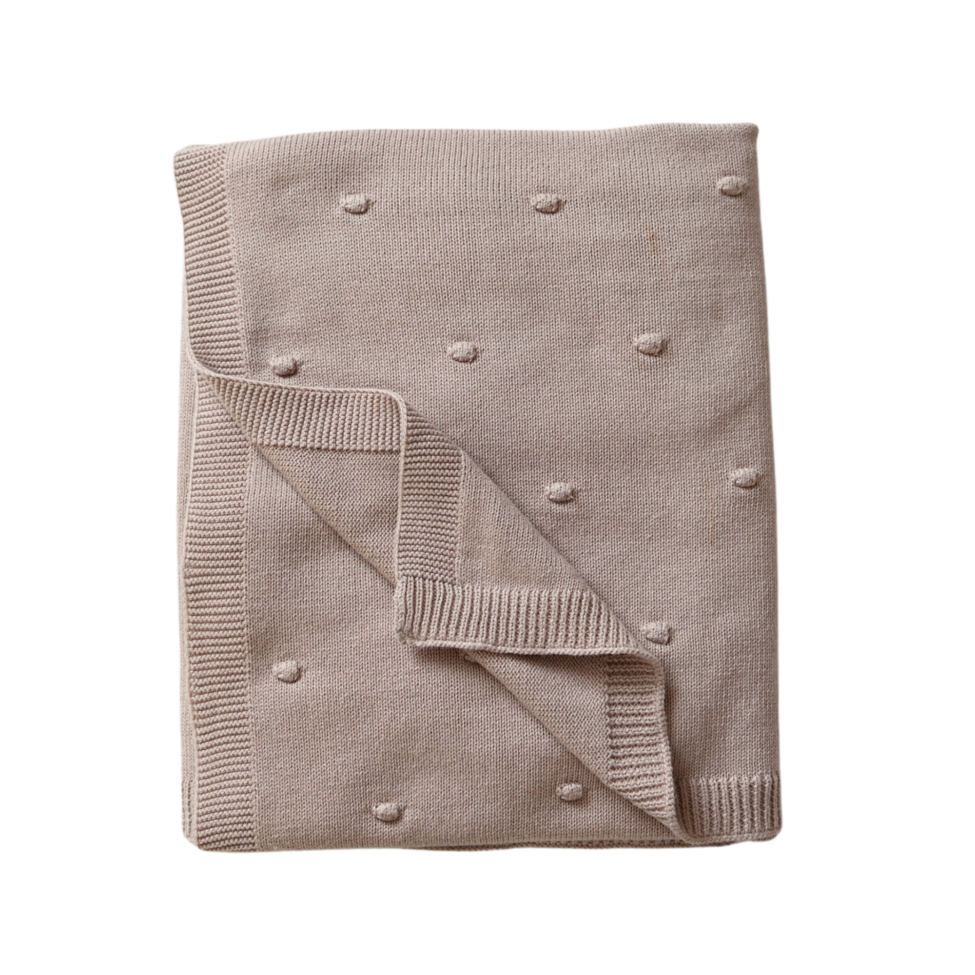 Product Image for Jack o Juno  Stickad Babyfilt Bubble, Dusty Pink - BabyWorld