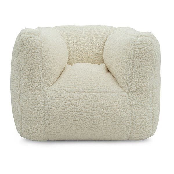 Fåtölj Saccosäck Teddy - Cream White Jollein