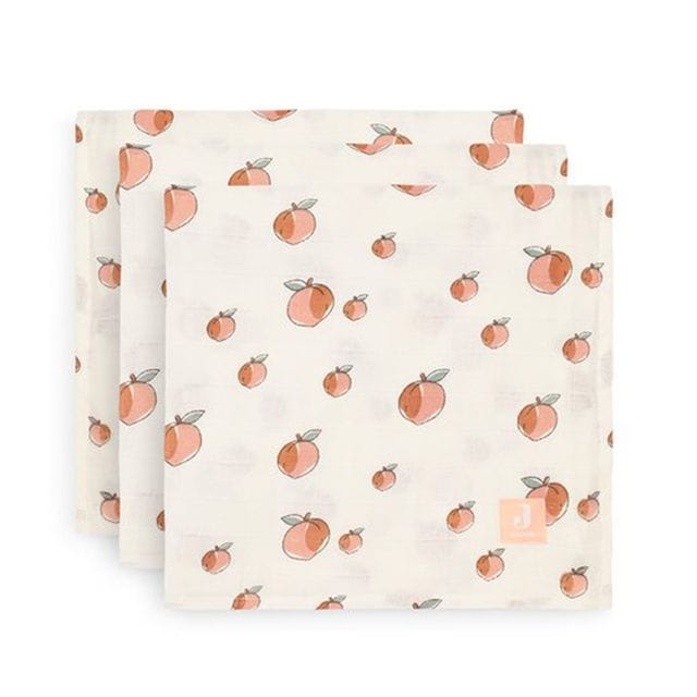 Muslinfilt 70x70cm 3-pack - Peach Jollein