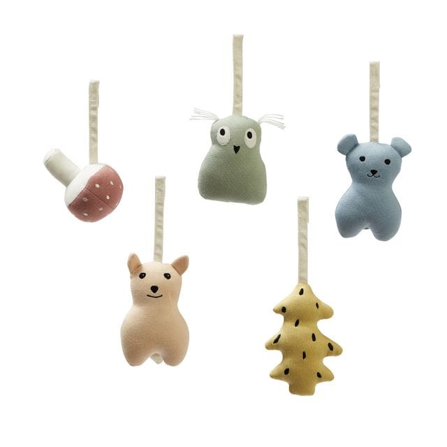 Babygymsfigurer Skog 5St Edvin Kids Concept