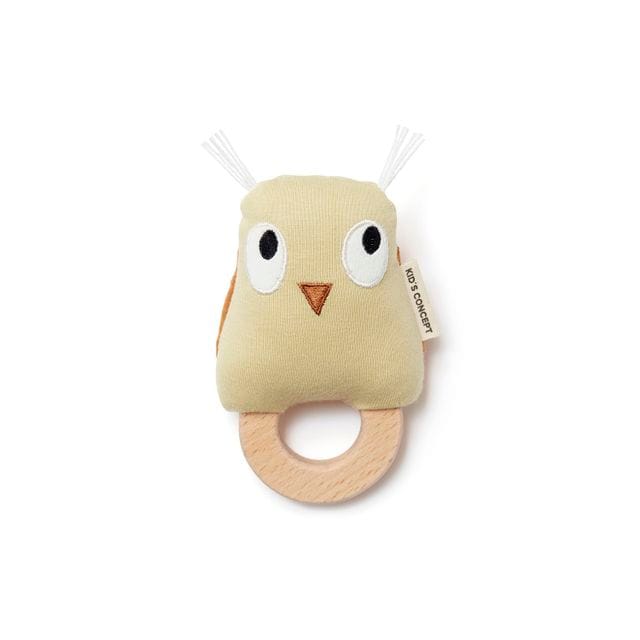 Skallra Uggla Grön Edvin Kids Concept