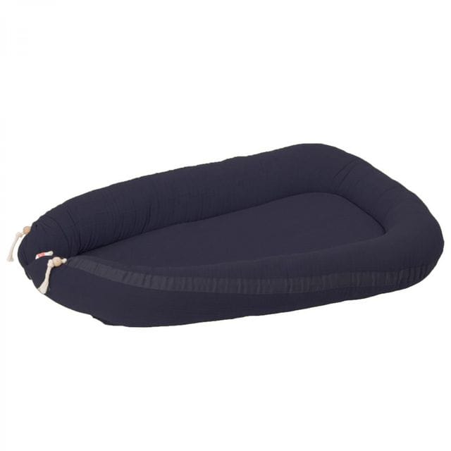 Babynest Muslin - Mörkblå Kikadu