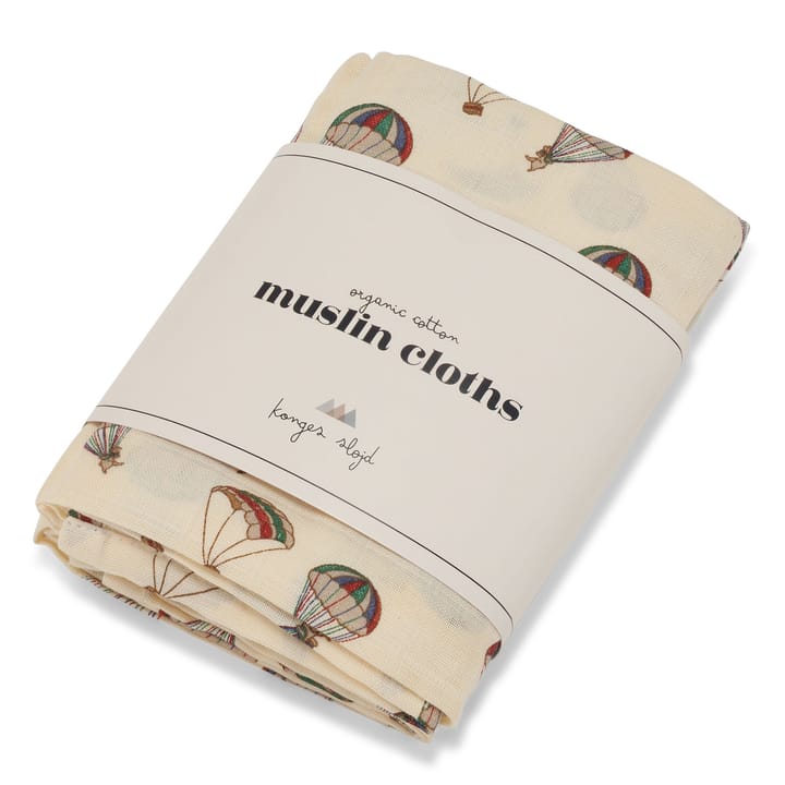 3-Pack Muslin Tvättlappar - Léviter Extraordinaire Konges Slöjd