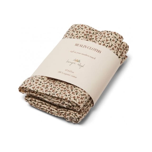 3-Pack Muslin Tvättlappar - Milk Tank Konges Slöjd
