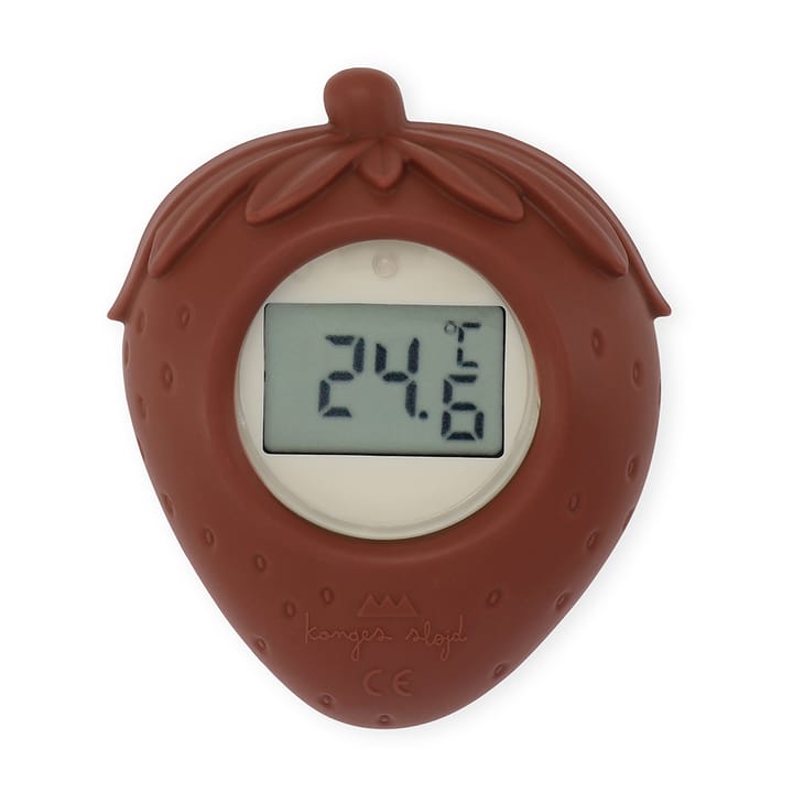 Badtermometer Silikon - Strawberry/Rosewood Konges Slöjd