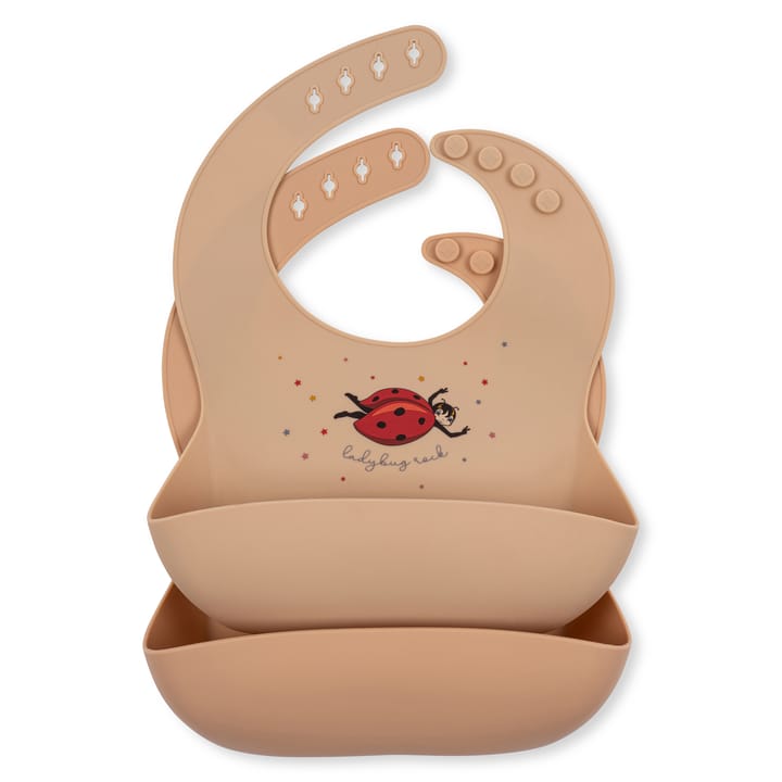 Haklapp Silikon 2-Pack - Ladybug