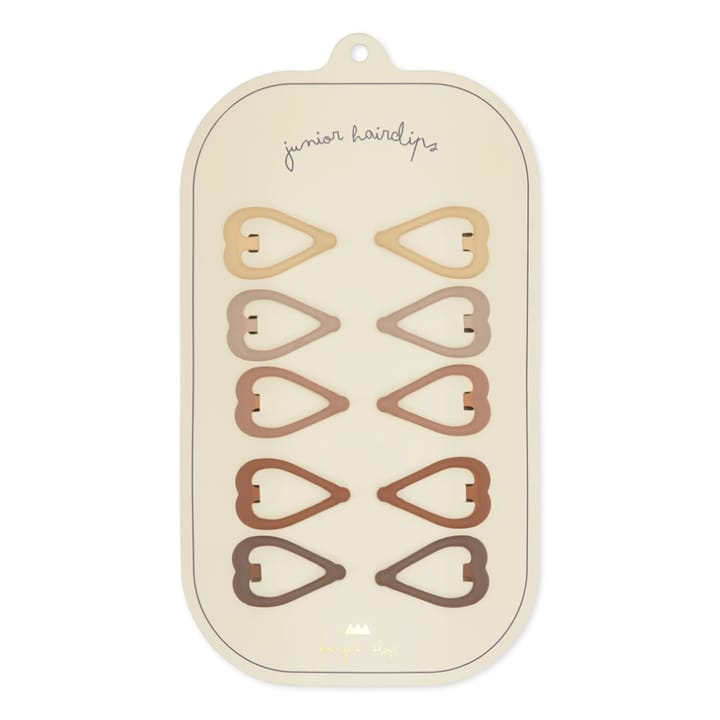 Hårspännen 10-pack Mini Hearts - Rosie Shades Konges Slöjd