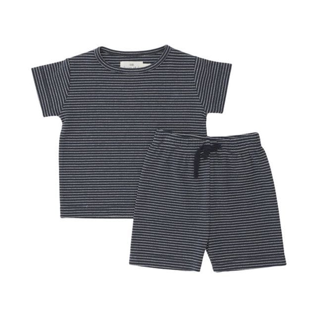 Kaya Set Striped Navy/Nature Konges Slöjd