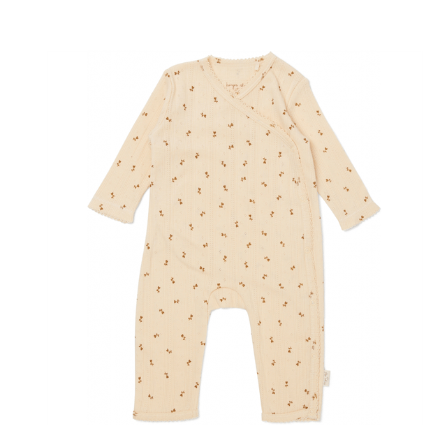 Minne Newborn Onesie Petit Bisou Mustard Konges Slöjd