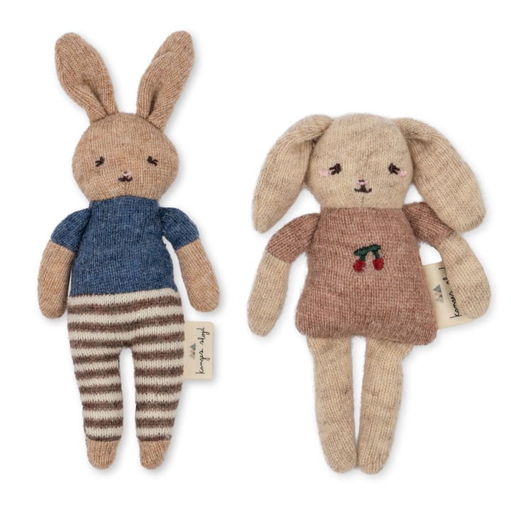 Mjuka Dockor 2-pack - Bunny Friends Konges Slöjd