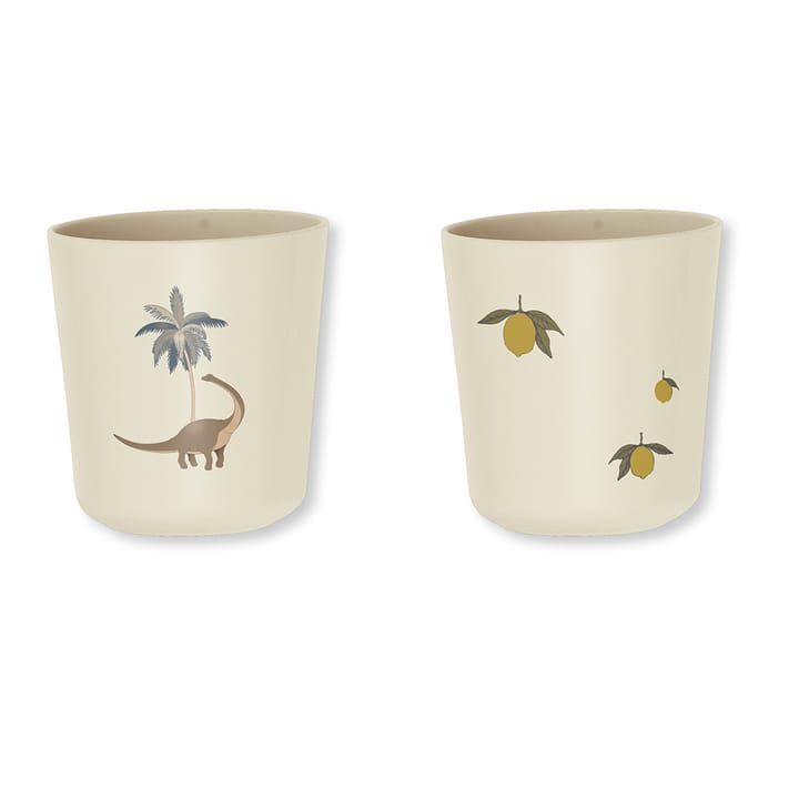 Mugg 2-Pack - Lemon/Dino Konges Slöjd