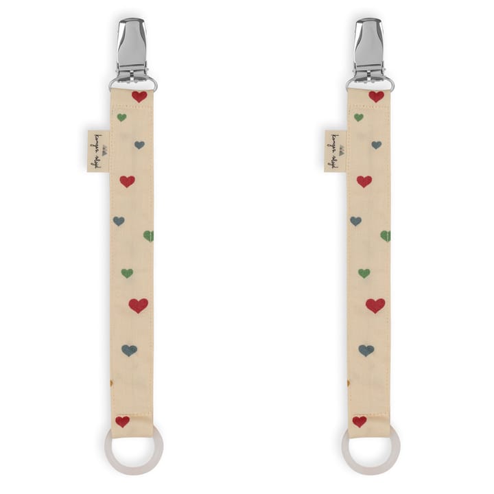 Napphållare 2-pack - Multi Hearts Konges Slöjd