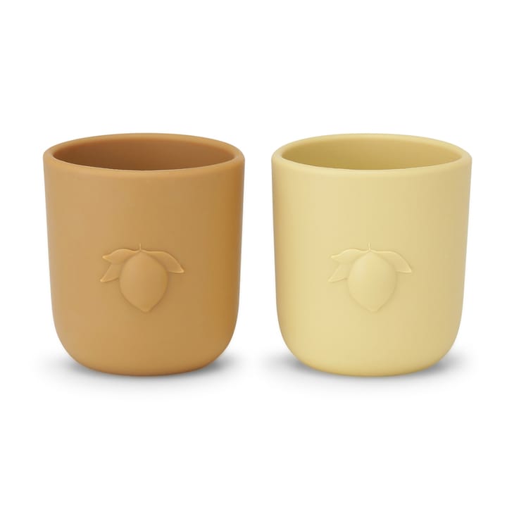 Silikonmugg 2-pack - Limonade/Almond Konges Slöjd