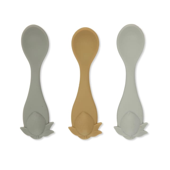 Silikonsked 3-pack - Ocean Mix Konges Slöjd