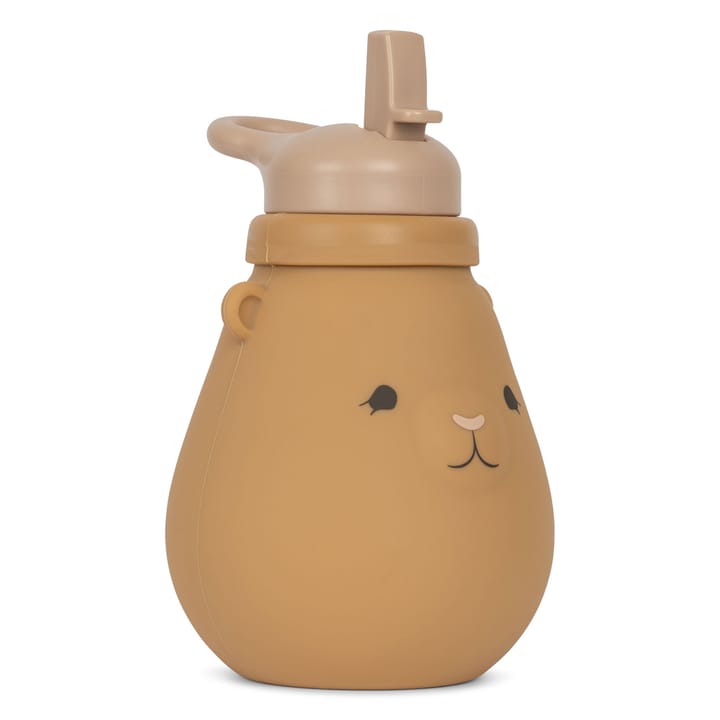 Vattenflaska Silikon Teddy - Almond Konges Slöjd